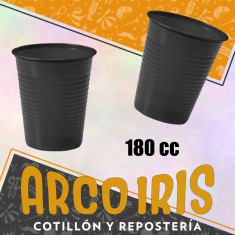 Vaso 180 Cc Negro X 100