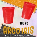 Vaso 180 Cc Rojo X 100