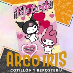 Kuromi Afiche Feliz Cumple Xu - My Melody