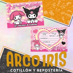 Kuromi Invitacion X 10 - My Melody