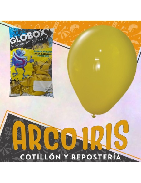 Globo Estandar 12 X 50 - Mostaza Globox
