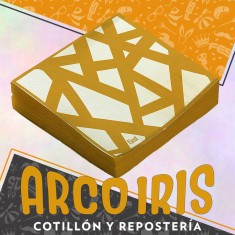 Servilleta Rayas Oro X 20 - Festcopack