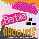 Mylar 40 Frase Barbie Metal Xu - 100 Cm Globo Metalizado Papel