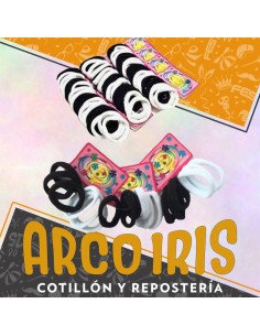 Colita Para Pelo Color 12 X 10 - Bolsa Cerrada Blanco-negro Cbx