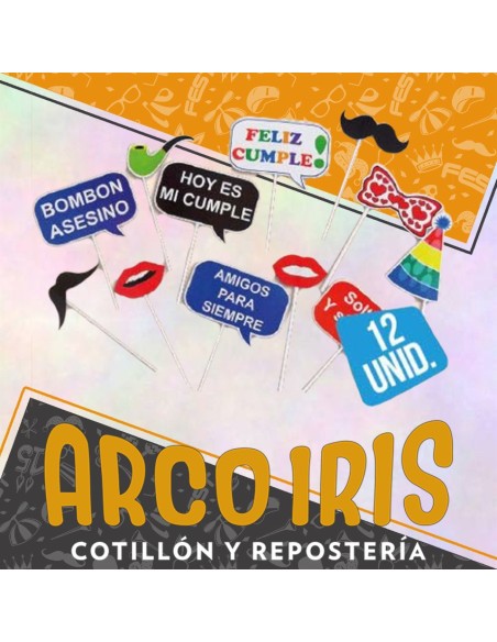 Foto Booth X 7/10 - Varios Modelos Arco Iris Modelos Clasicos Y Todos Los Personajes Tu Adorno