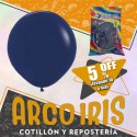Globo Estandar 10 X 50 - Azul Naval +10-5% Cat2 Promo Por Cantidad Disponible Por Color Y Multicolor Globolandia