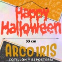 Cartel Happy Halloween Para Colgar Xu - 33 Cm Halloween Para Deco Adorno Plastico Stasio