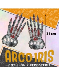 Garra Blanca X 2 - Con Sangre 31 Cm Halloween Stasio