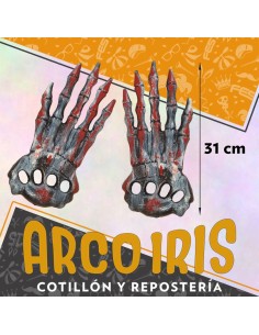 Garra Negra X 2 - Con Sangre 31 Cm Halloween Stasio