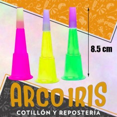 Cornetin Bicolor Mediano X 12 - 8.50 Cm Stasio