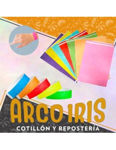 Pulseras Papel Tyvek X 60 +10-10% Promo Por Cantid Ideales Para Control E Identificacion De Personas - Facil Impresion Materi