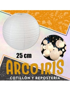 Lampara Papel Blanca Chica Xu - 25 Cm