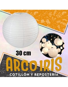 Lampara Papel Blanca Mediana Xu - 30 Cm