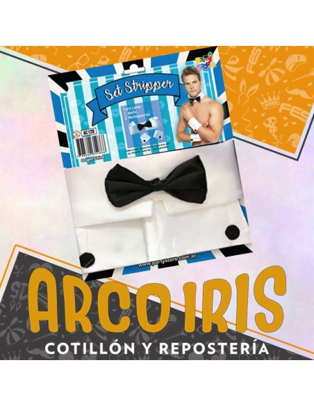 Set Stripper Munequeras Y Cuello Con Mono Xu - Malekit Alfatrade