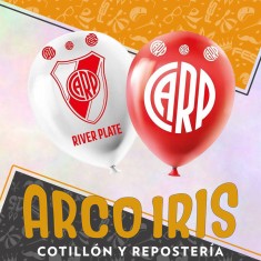 River Globos Premium X 6 - Latex 12 Impresion Total Equipos Futbol