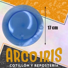 Plato 17 Cm Cristal Plastico Duro X 10 - Varios Colores Boyano Monalli 2