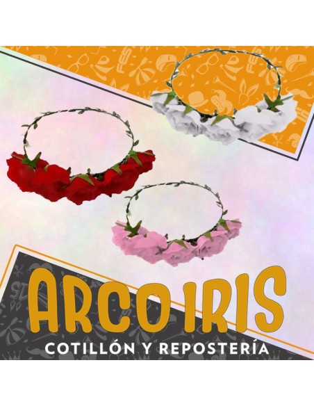 Vincha Corona 5 Rosas Xu