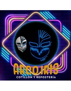 Luminoso Mascara Bleach Xu - Tira De Luz Y Control 3 Efectos Halloween Led