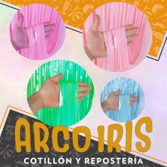 Cortina Pastel Xu +5-5% - 1 X 2 Mt Varios Colores Naranja-celeste-rosa-amarillo-lila-verde Foil Fringe Curtain China Revelaci 2