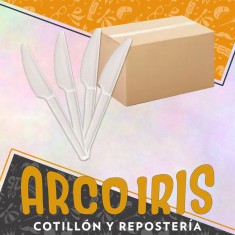 Cubiertos Cuchillos X 1000 - Caja Blanco-negro-cristal