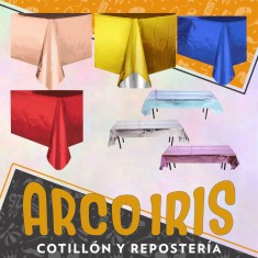 Mantel Metalizado Liso 1.37 X 1.83 Mt +10-10% Dorado-plateado-rosa Gold-negro-fucsia-rojo-azul-lila-verde-rosa-celeste Promoc