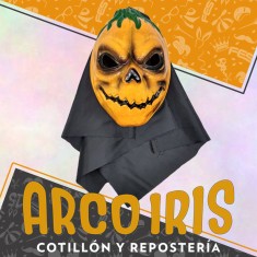 Careta Terror Con Tela Calabaza Xu +3-5% - Halloween Descuento Por Cantidad Gape
