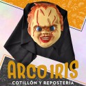 Careta Terror Con Tela Muneco Xu +3-5% - Chucky Halloween Descuento Por Cantidad Gape