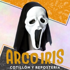 Careta Terror Con Tela Scream Xu +3-5% - Halloween Descuento Por Cantidad Gape