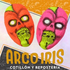 Careta Terror Zombie Fluo Xu +6-5% Halloween Descuento Por Cantidad Liquidacion Gape Clasicas