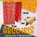 Bolsa Caramelera X 50 Arana +3-20% - 12 X 24 Cm Spiderman Promo Por Cantidad