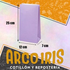 Bolsa Caramelera X 50 Lila - 12 X 25 X 7 Cm Pleno Lila