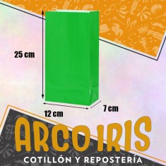 Bolsa Caramelera X 50 Verde Claro - 12 X 25 X 7 Cm Pleno Verde Claro