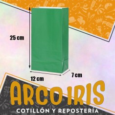 Bolsa Caramelera X 50 Verde Oscuro - 12 X 25 X 7 Cm Pleno Verde Oscuro