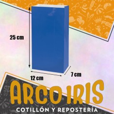 Bolsa Caramelera X 50 Azul - 12 X 25 X 7 Cm Pleno Azul