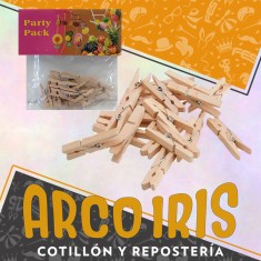 Broche Madera Natural N 2.5 X 24u