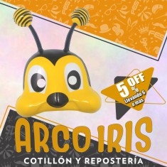 Careta Animal Abeja X 6 - +6-5% Descuento Por Cantidad Gape