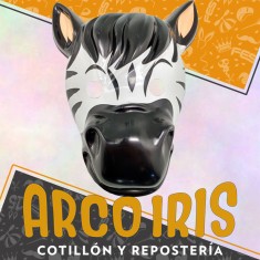 Careta Animal Cebra Xu +6-5% Descuento Por Cantidad Gape