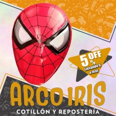 Careta Personaje Spiderman Xu +6-5% Hombre Arana Descuento Por Cantidad Gape