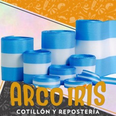 Cinta Tela Argentina N.3 1.5 Cm X 10 Mt Xu - Bandera Argentina Patrio