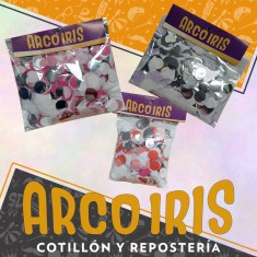 Confeti Circulos X 25 Gr Combinados Plata-dorado-rosa-rojo-blanco-fucsia