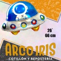 Mylar 26 Ovni/plato Volador Espacial Xu - 66 Cm