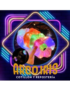 Luminoso Colita Para Pelo De Tela X 12 Varios Colores