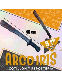 Machete Con Sangre 46 Cm +10-5% - Halloween Armas Promo Por Cantidad Martes 13/la Purga