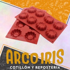 Silicona Molde Para Galletas X 8 - Plancha 16 X 28 Cm