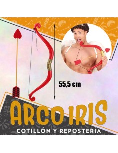 Set Cupido Arco Y Flecha Xu - 55.5 Cm Armas Despedida De Soltera Valentin Party Store