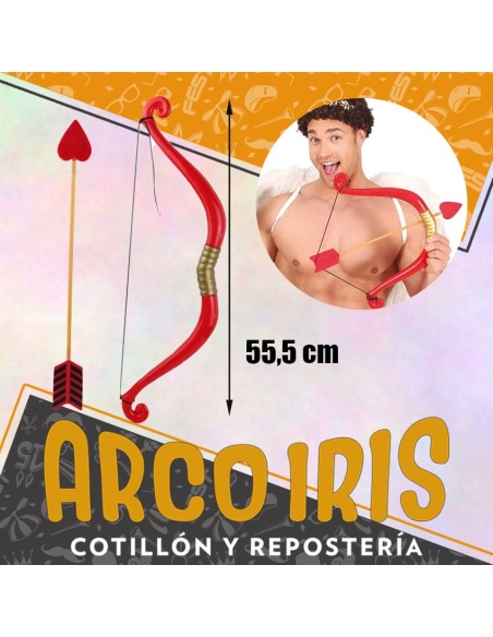 Set Cupido Arco Y Flecha Xu - 55.5 Cm Armas Despedida De Soltera Valentin Party Store