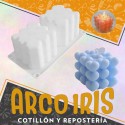 Silicona Molde Vela Cubo X 2 -con Forma-