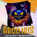 Halloween Servilleta Negro X 20 Premiun Halloween Festcopack