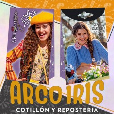 Margarita Bolsa Caramelera Con Cierre X 8 - De Papel Con Glitter Y Cierre