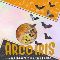 Adorno Luna De Halloween Xu - Luna Y Murcielago Troquel Adorno Para Pared Rondi